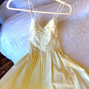 Creamy yellow strappy dress
